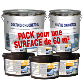 PACK 60m² CAOTING CHLOREPOOL