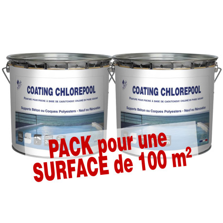 PACK 100m² CAOTING CHLOREPOOL